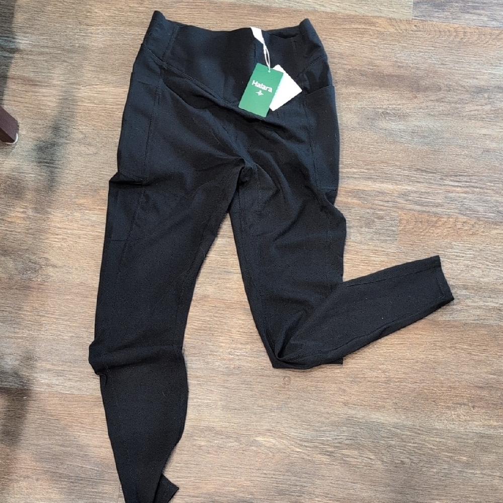 Halter Black High-Waist Leggings